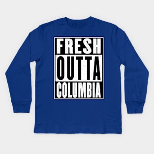 Fresh Outta Columbia Kids Long Sleeve T-Shirt